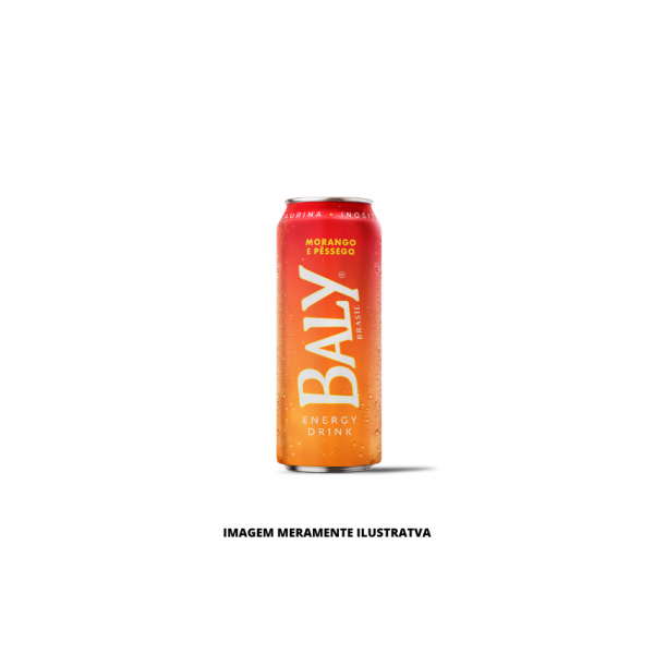 ENERGETICO - BALY - LATA 473ML MORANGO E PESSEGO